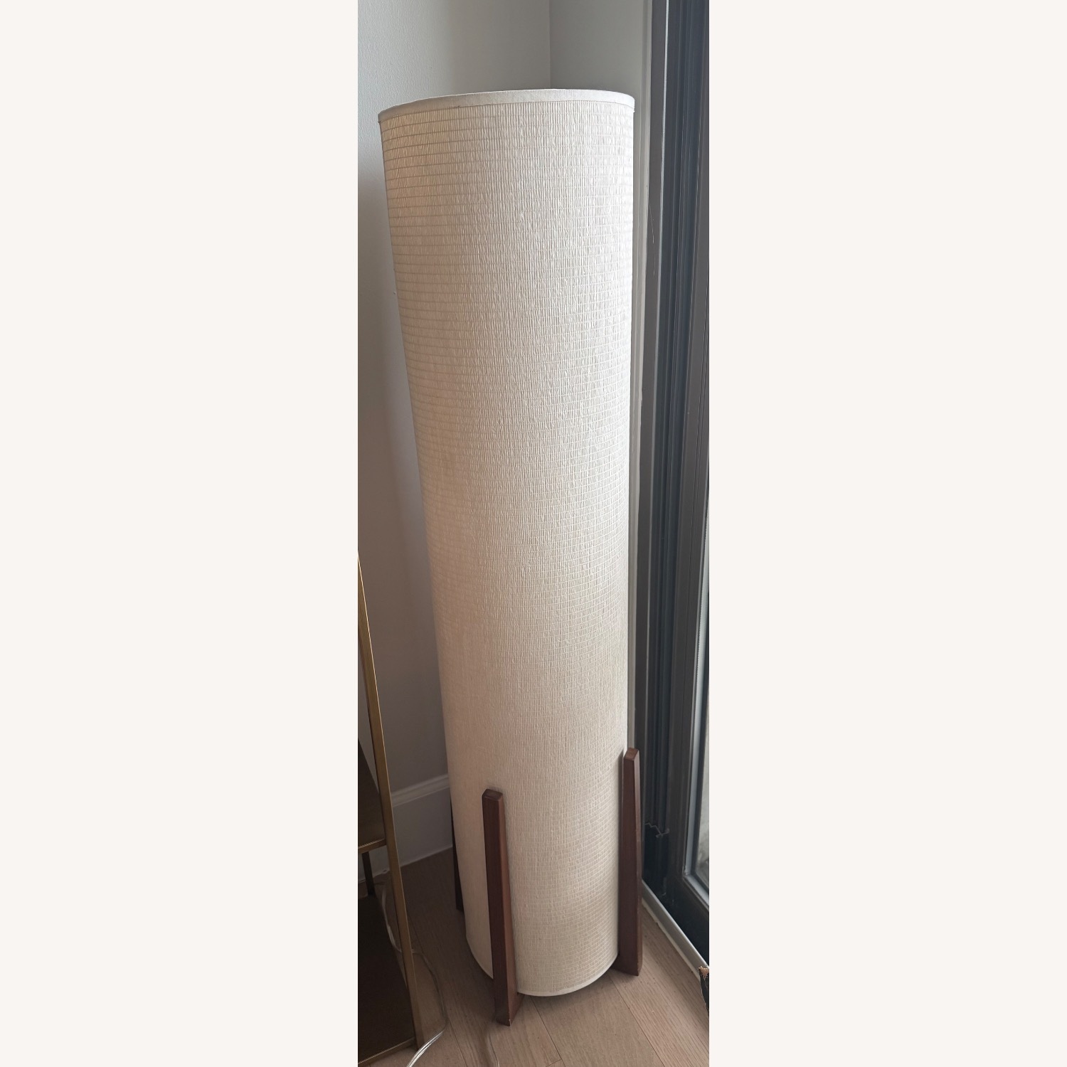 Crate & Barrel Weave Natural Floor Lamp 47" - image-2