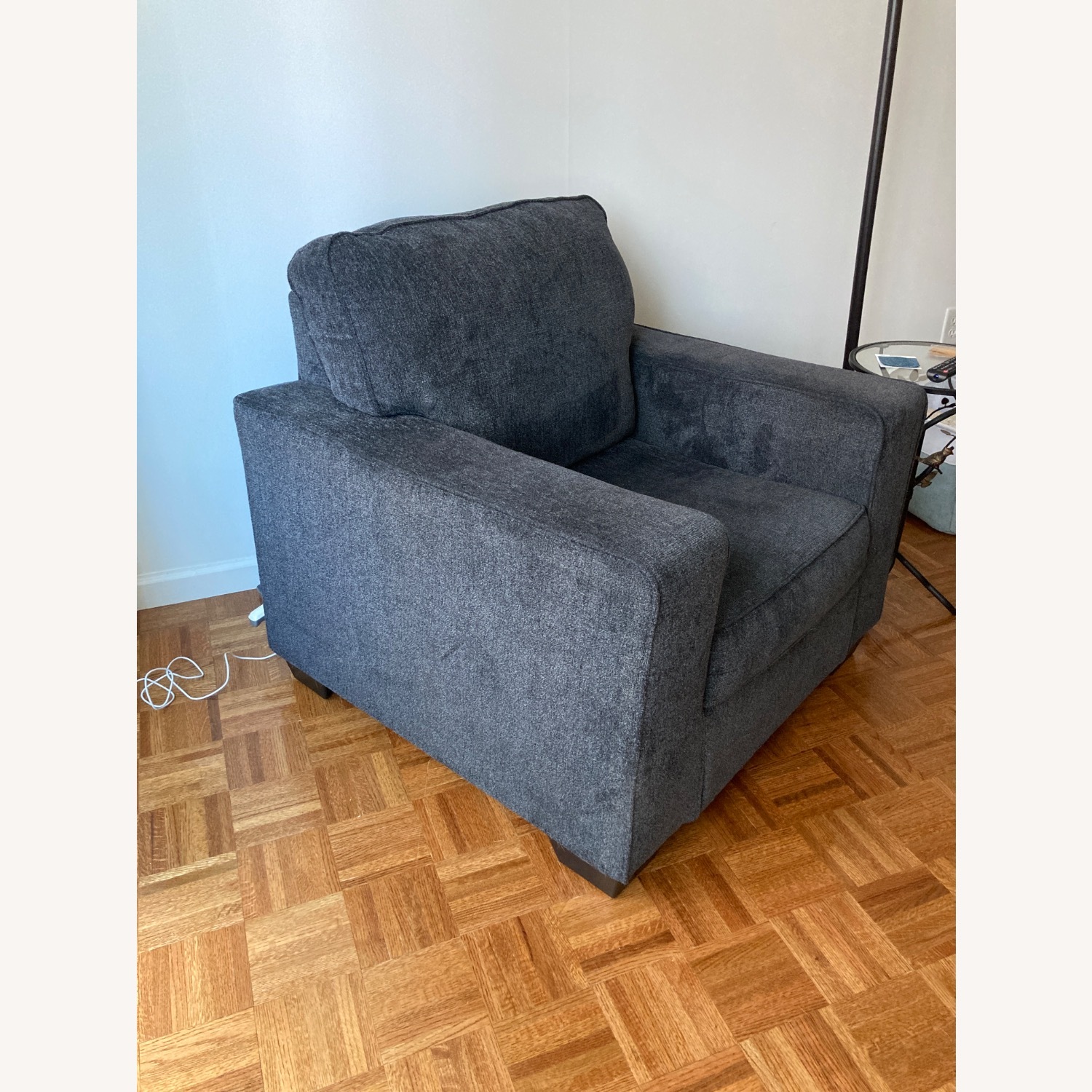 Raymour & Flanigan Slate Adelson Grey Chair - image-3