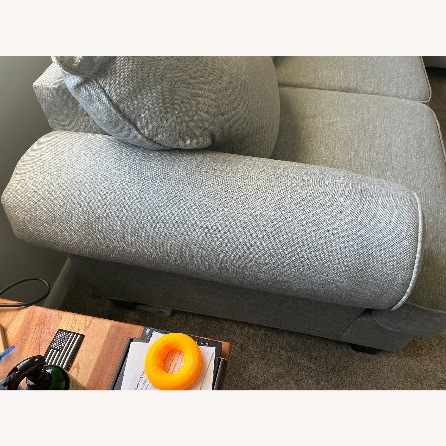 Raymour & Flanigan Loveseat 2 Cushion - image-4