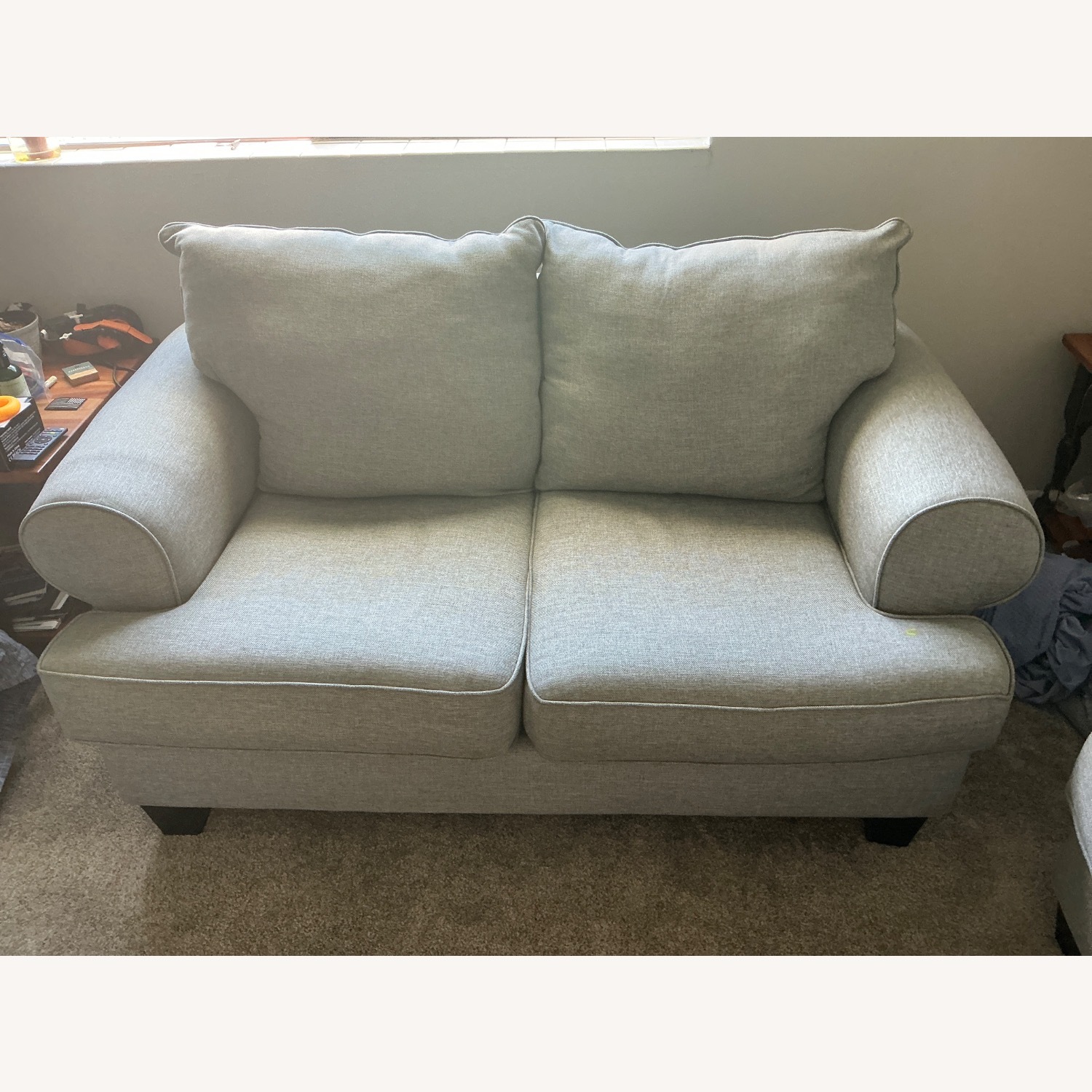 Raymour & Flanigan Loveseat 2 Cushion - image-2