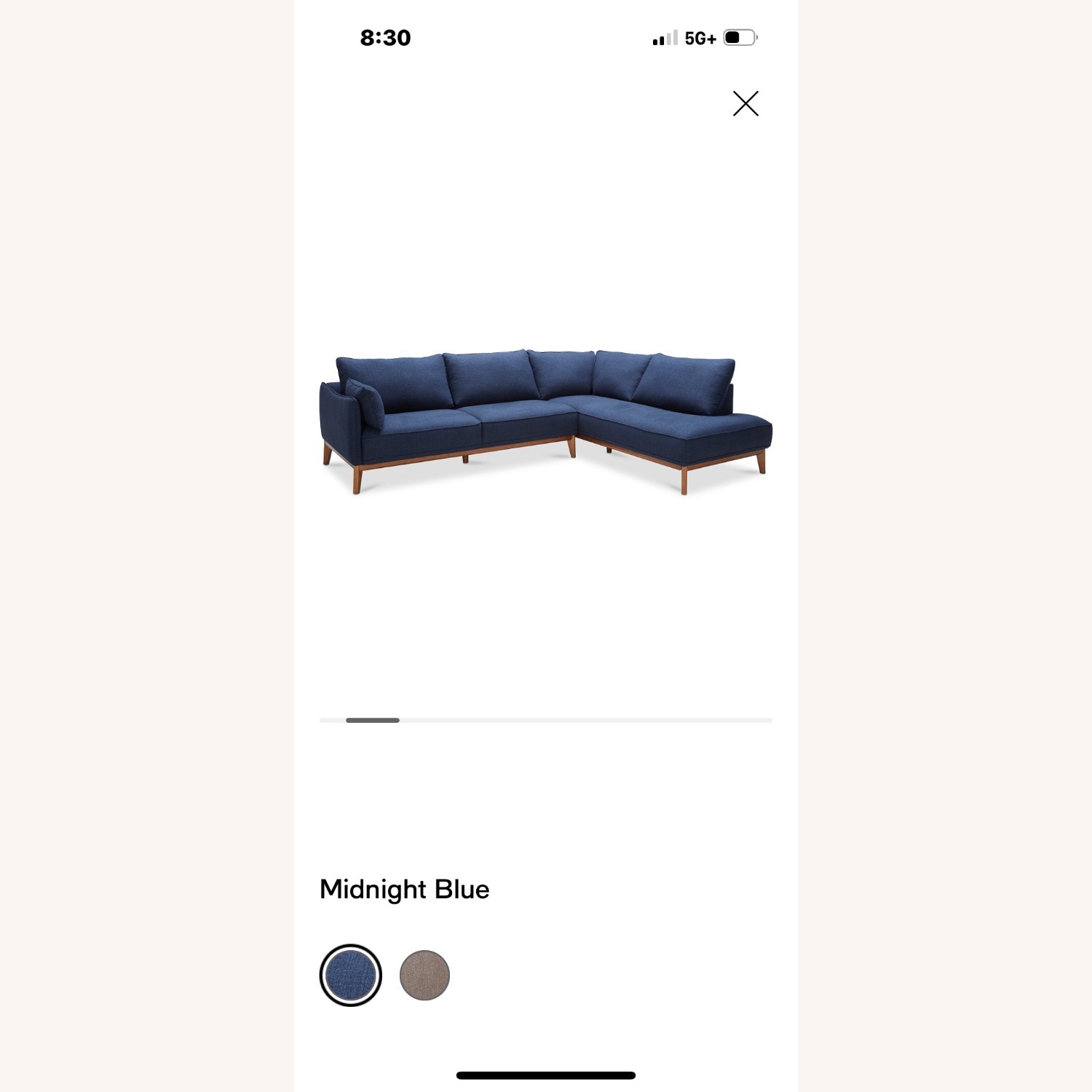 Jolene Midnight Blue Sectional  - image-4