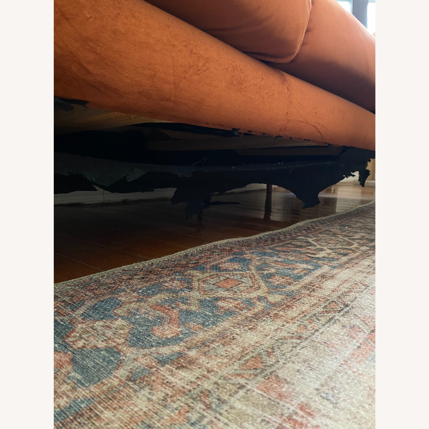 All Modern Norah 84" Velvet Recessed Arms Sofa - image-5