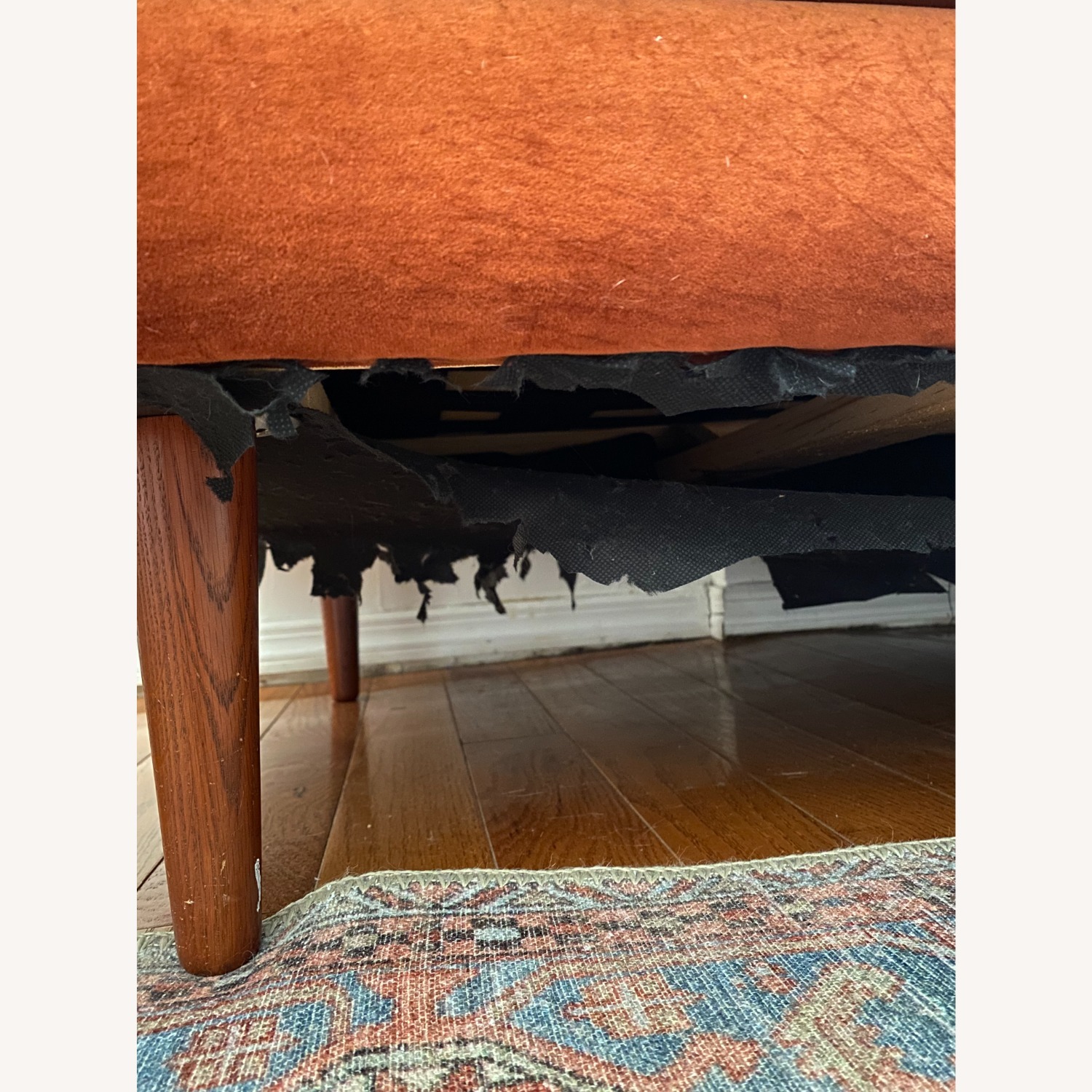 All Modern Norah 84" Velvet Recessed Arms Sofa - image-2