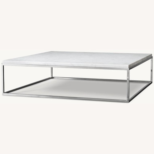 Used Restoration Hardware Nicholas Marble Coffee Table for sale on AptDeco