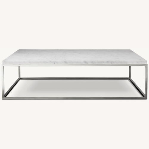 Used Restoration Hardware Nicholas Marble Coffee Table for sale on AptDeco