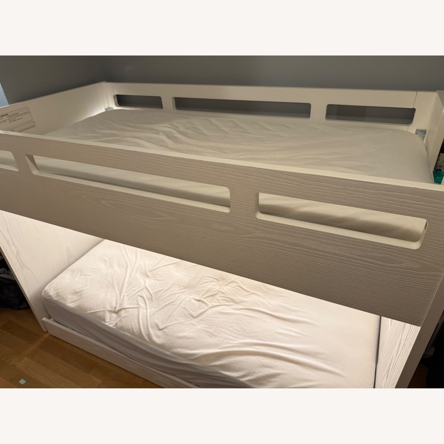 Crate & Kids Abridged White Wood Twin Bunk Bed - image-1