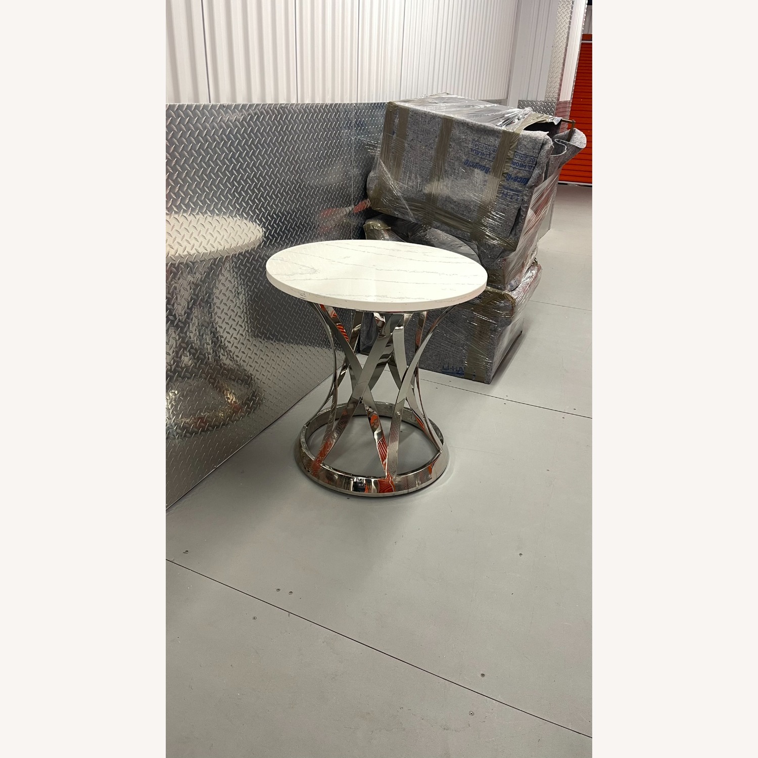 Janet Round Marble Coffee Table - image-2