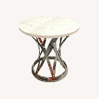 Janet Round Marble Coffee Table