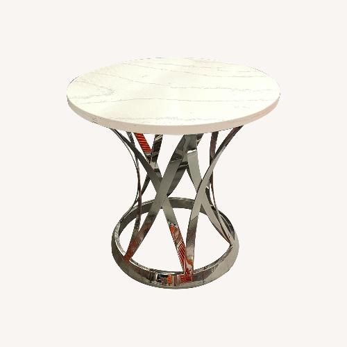 Used Janet Round Marble Coffee Table for sale on AptDeco