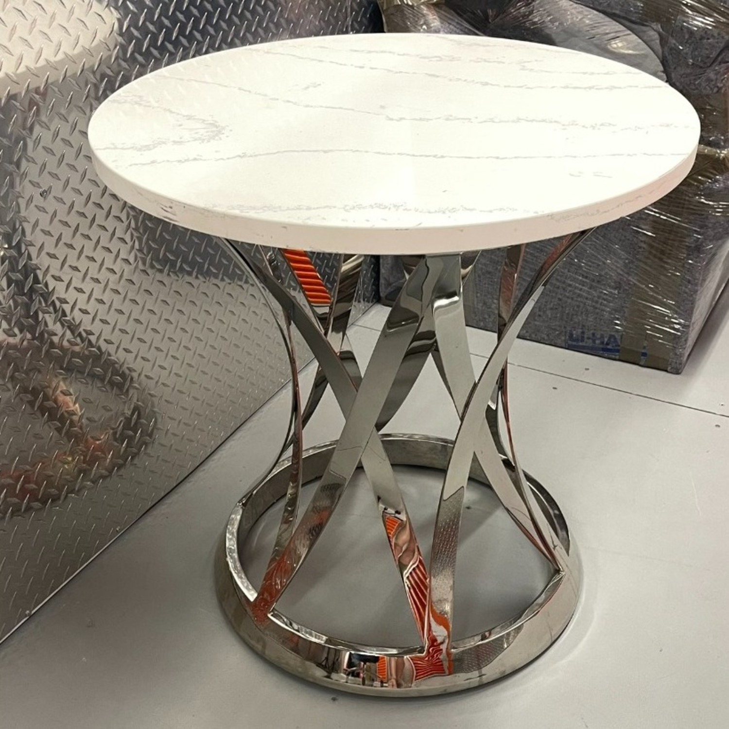 Janet Round Marble Coffee Table - image-1