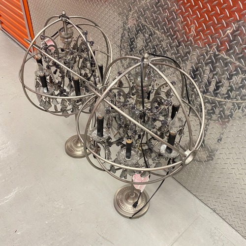 Used Restoration Hardware Foucault's ORB Lamp Set of 2 for sale on AptDeco