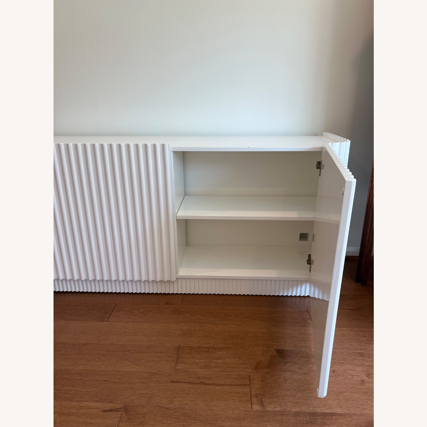 CB2 Truffle 59" White High-Gloss Lacquered Credenza - image-3