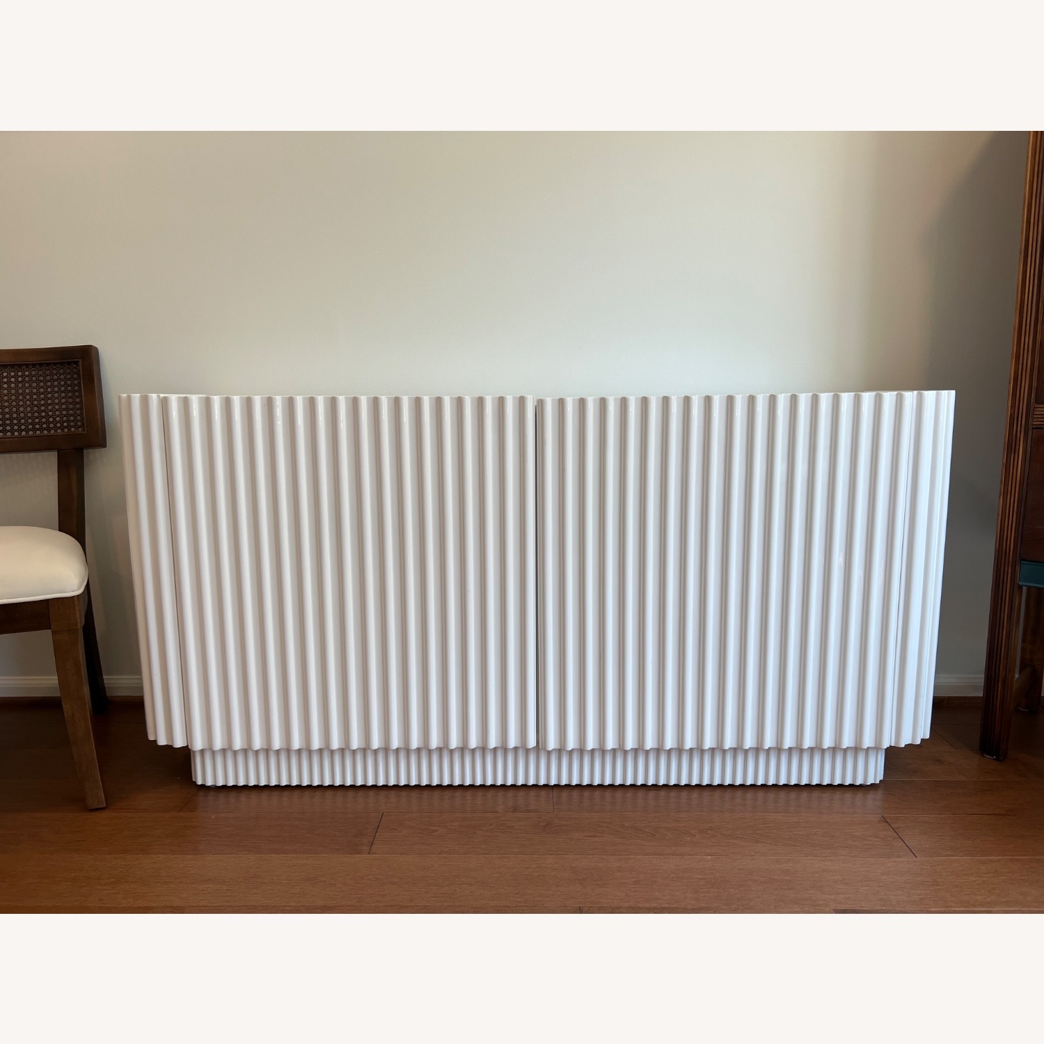 CB2 Truffle 59" White High-Gloss Lacquered Credenza - image-1