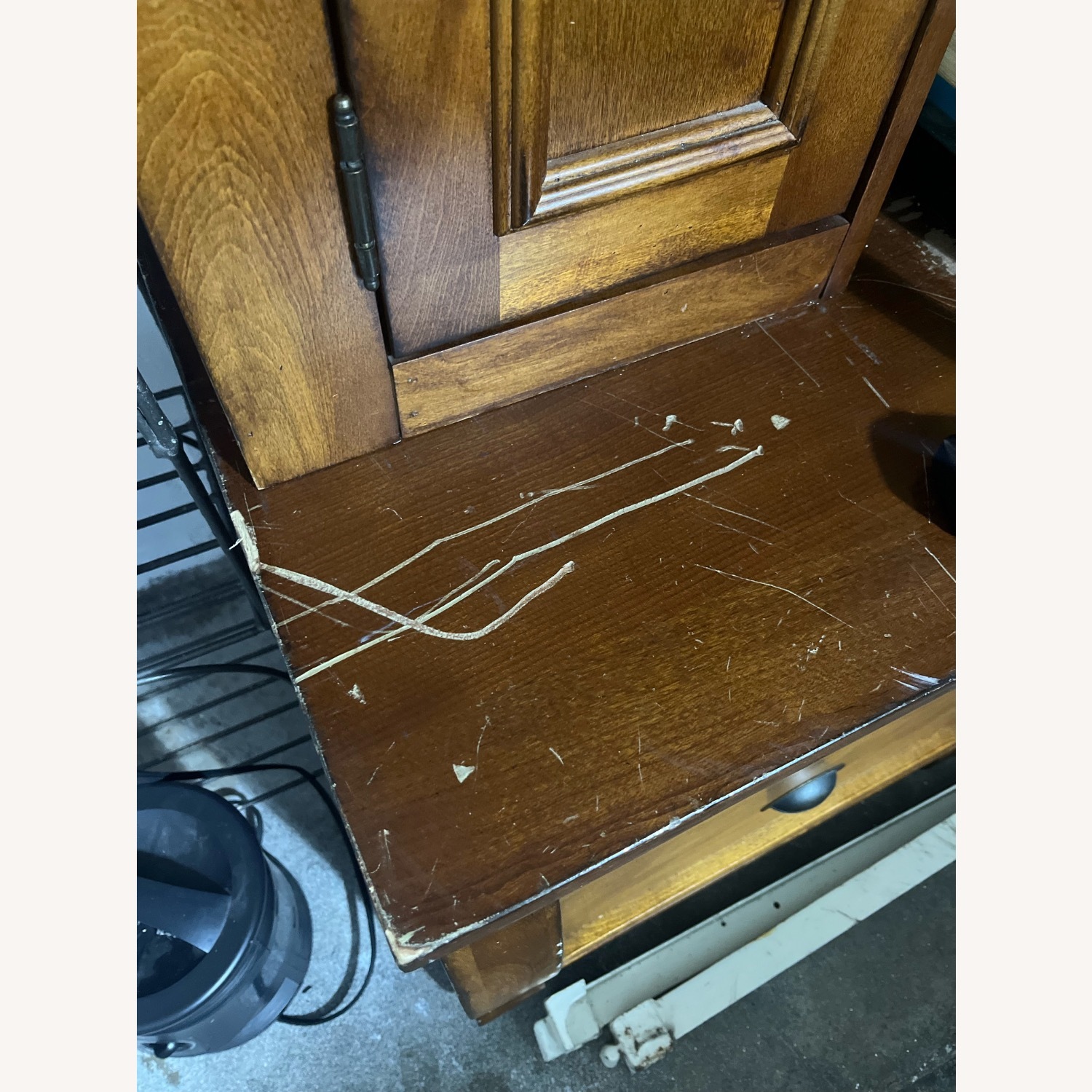 Wood Entertainment Center - image-4