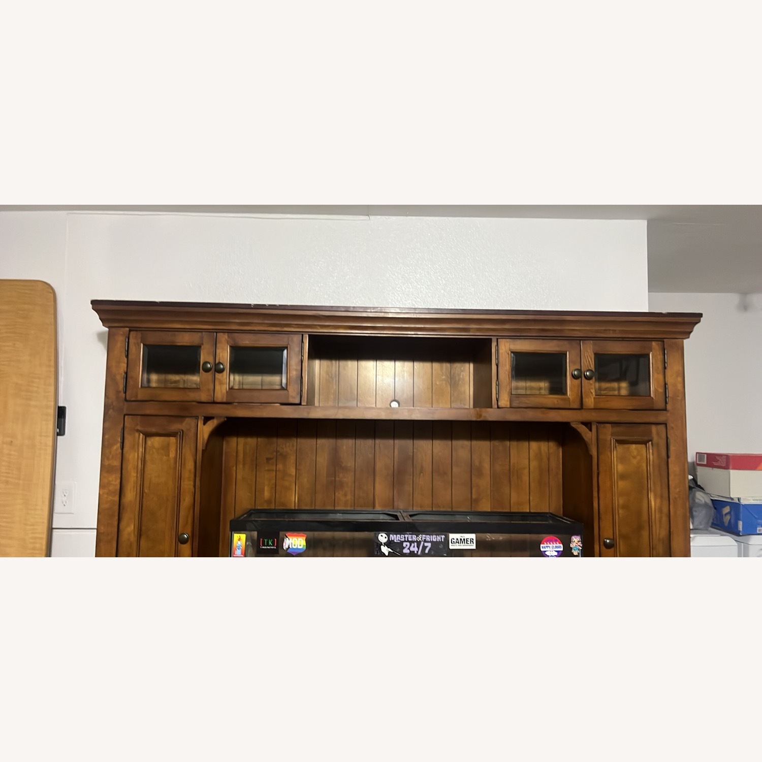 Wood Entertainment Center - image-2