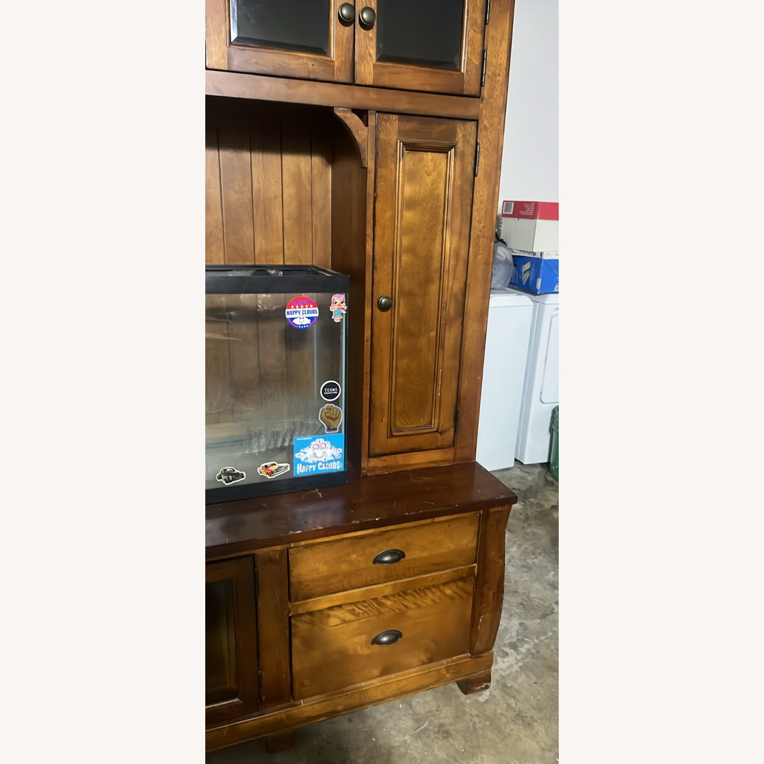 Wood Entertainment Center - image-12