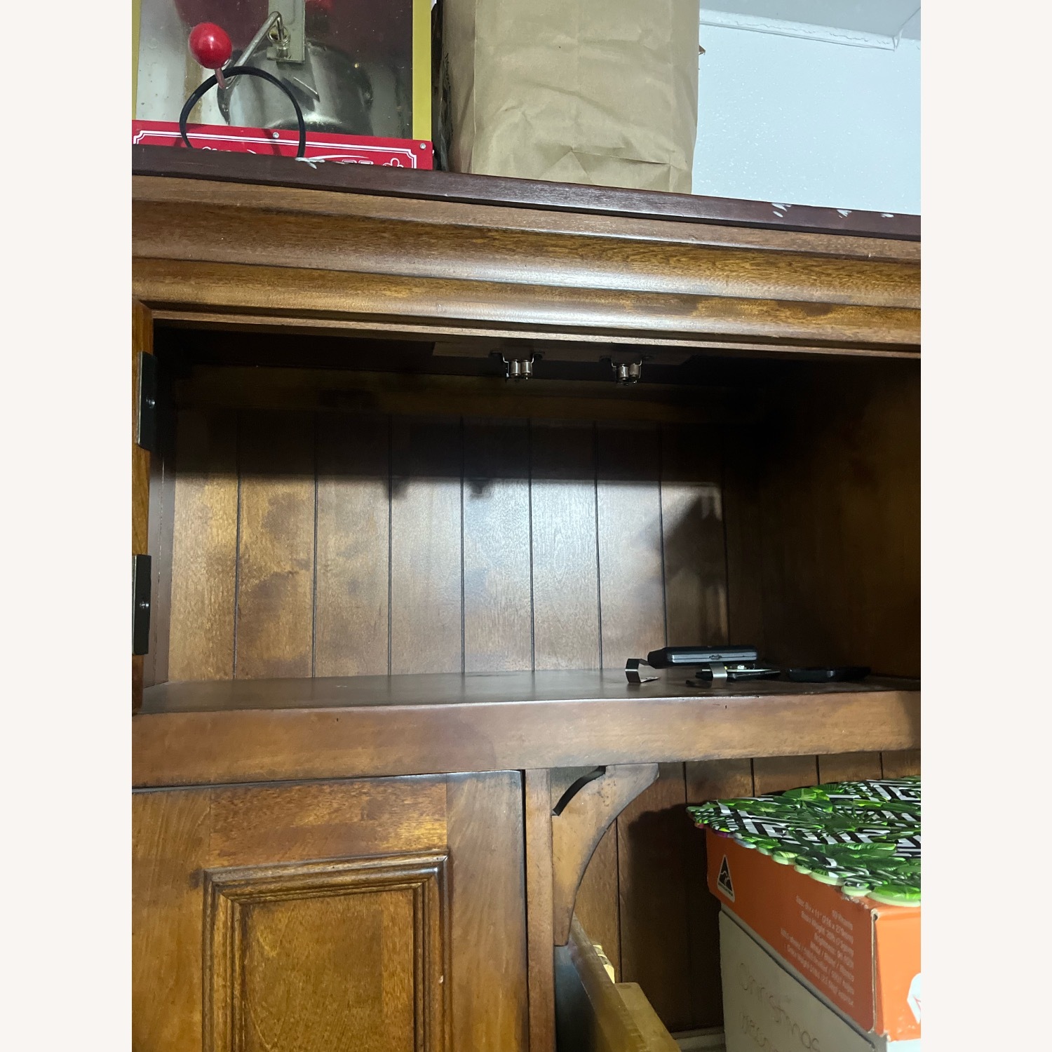Wood Entertainment Center - image-11