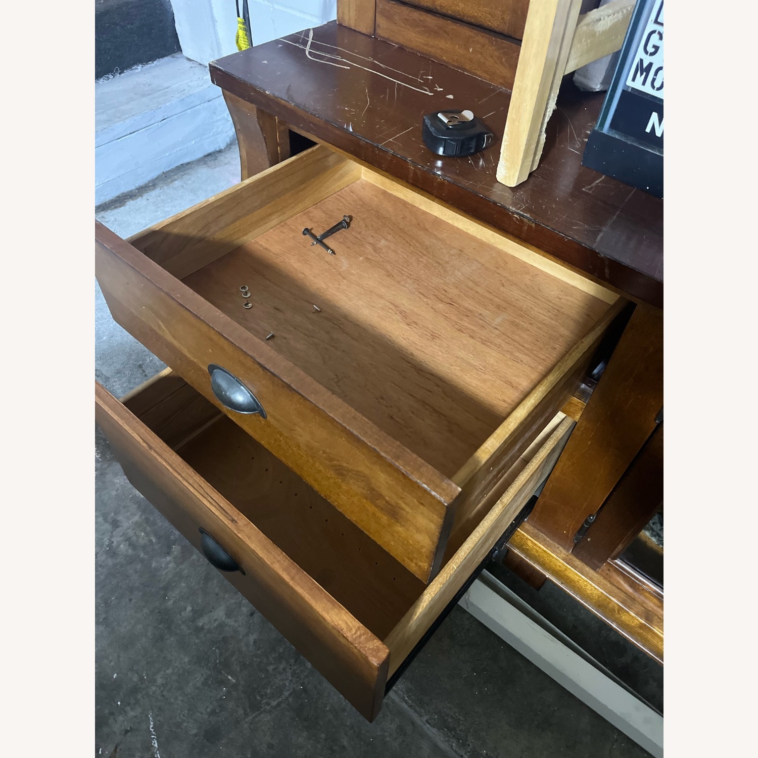 Wood Entertainment Center - image-9