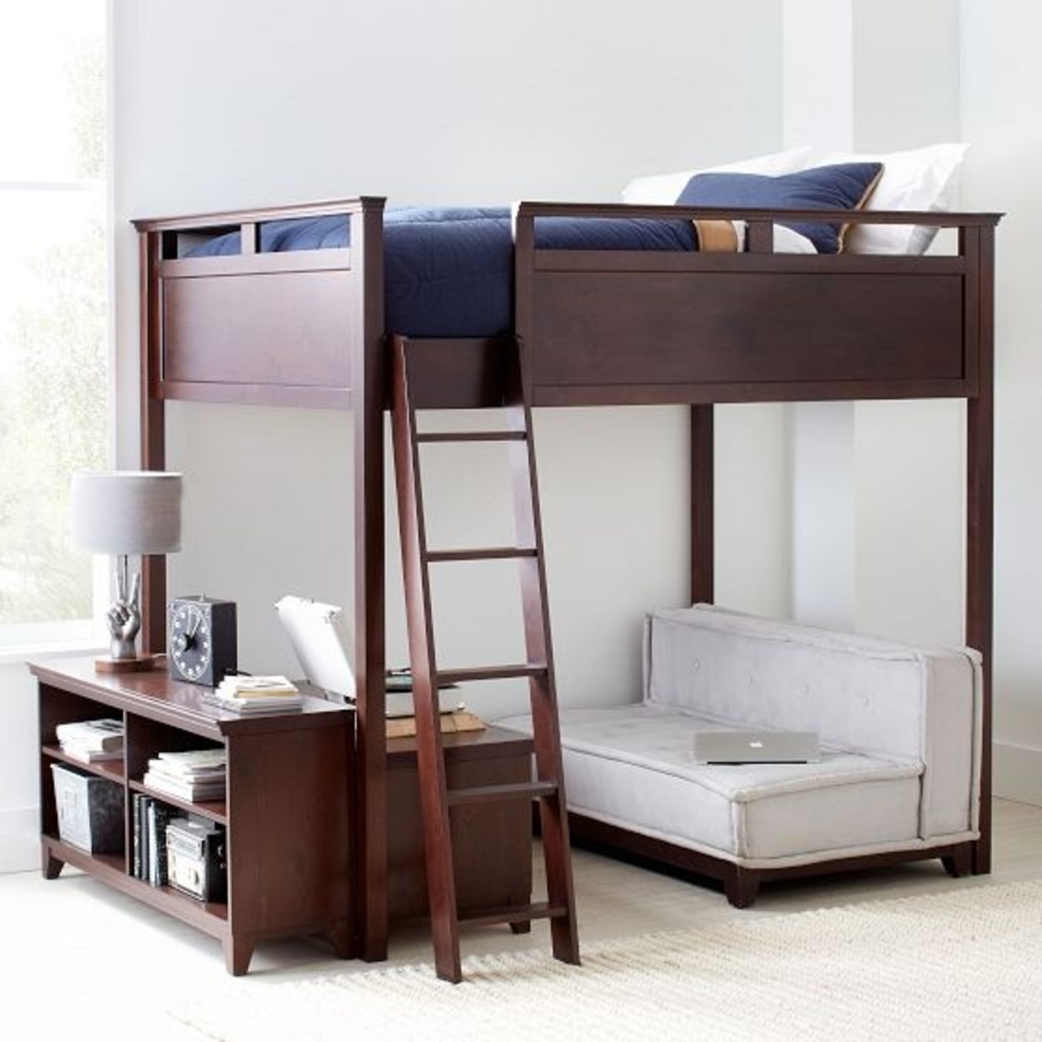 Pottery Barn Teen Sleep and Study Loft Bed - image-0