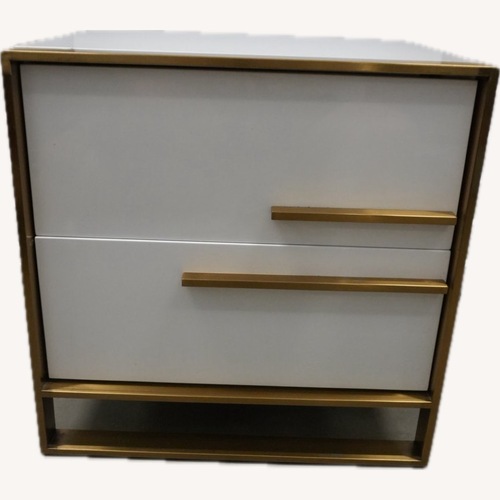 Used Minimalist Nightstand with 2 Drawers for sale on AptDeco