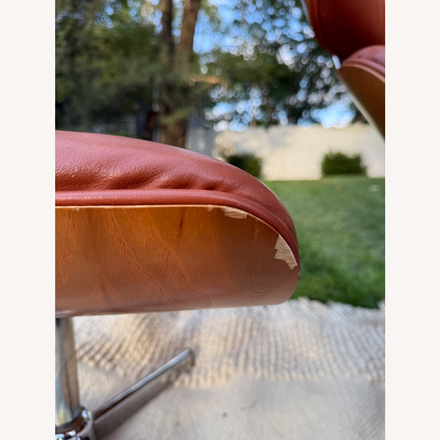 Cofemo Vintage Swivel / Rocker Chair & Ottoman Set - image-13