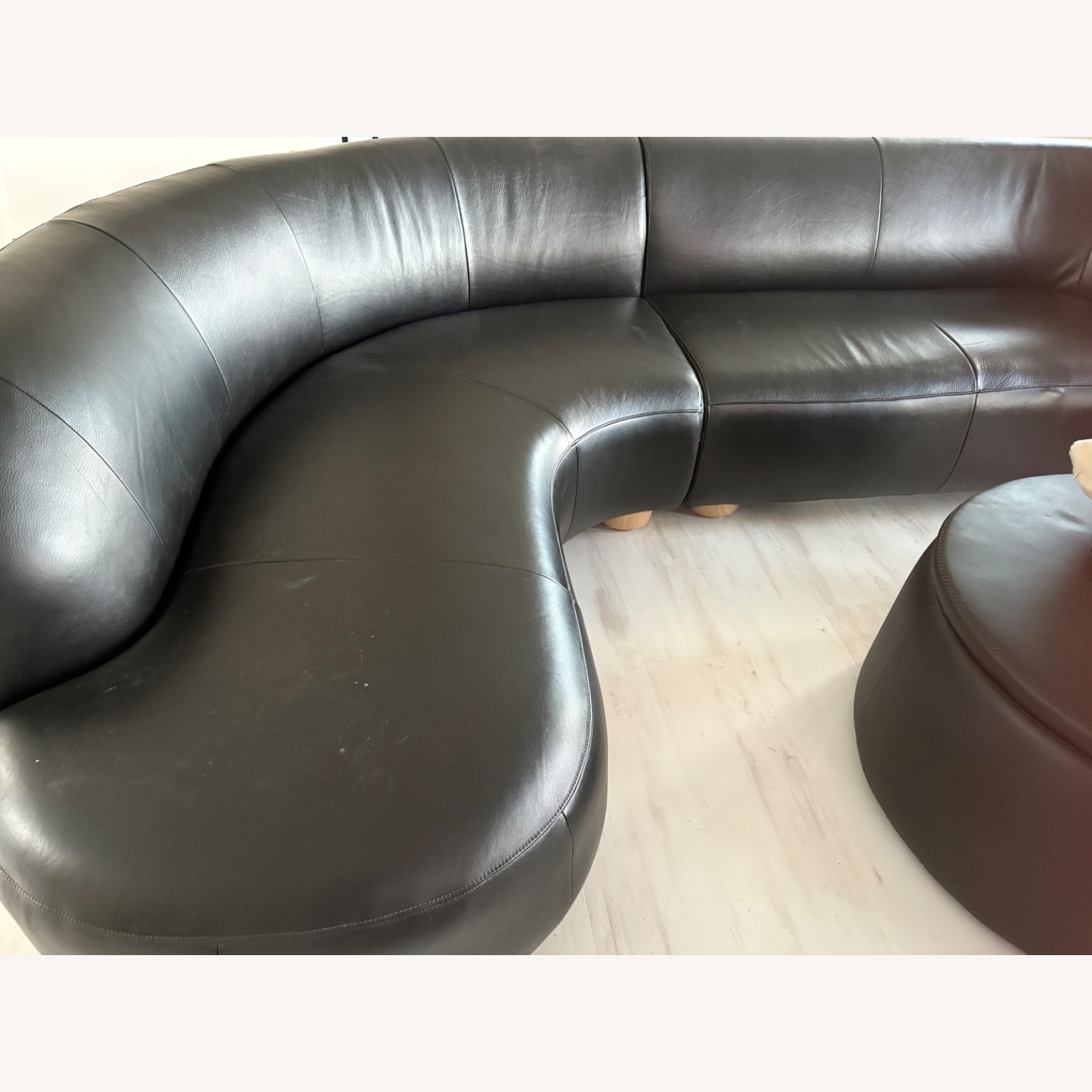 West Elm Laurent Leather  2 Piece Sectional - image-4