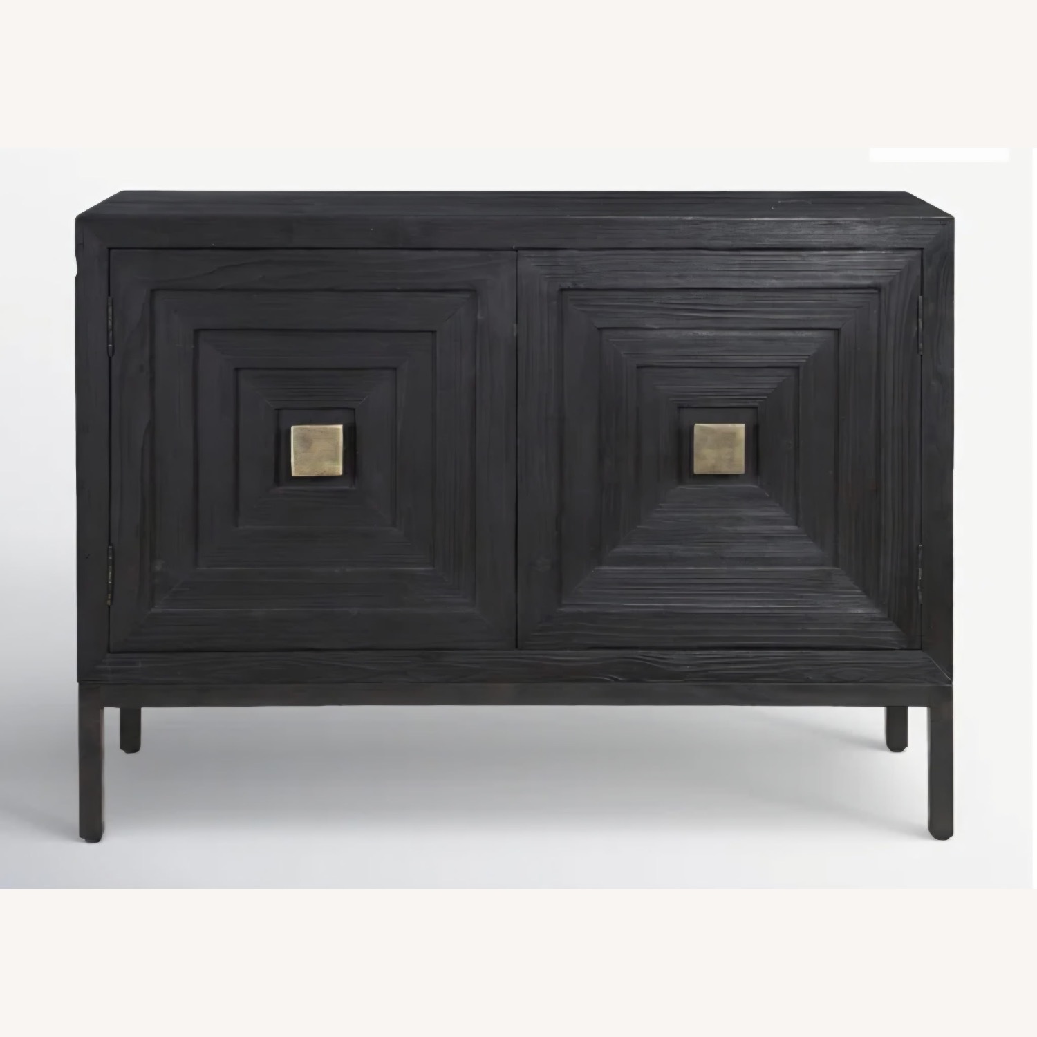 Joss & Main Black Geometric Delia 2-Door Cabinet - image-0