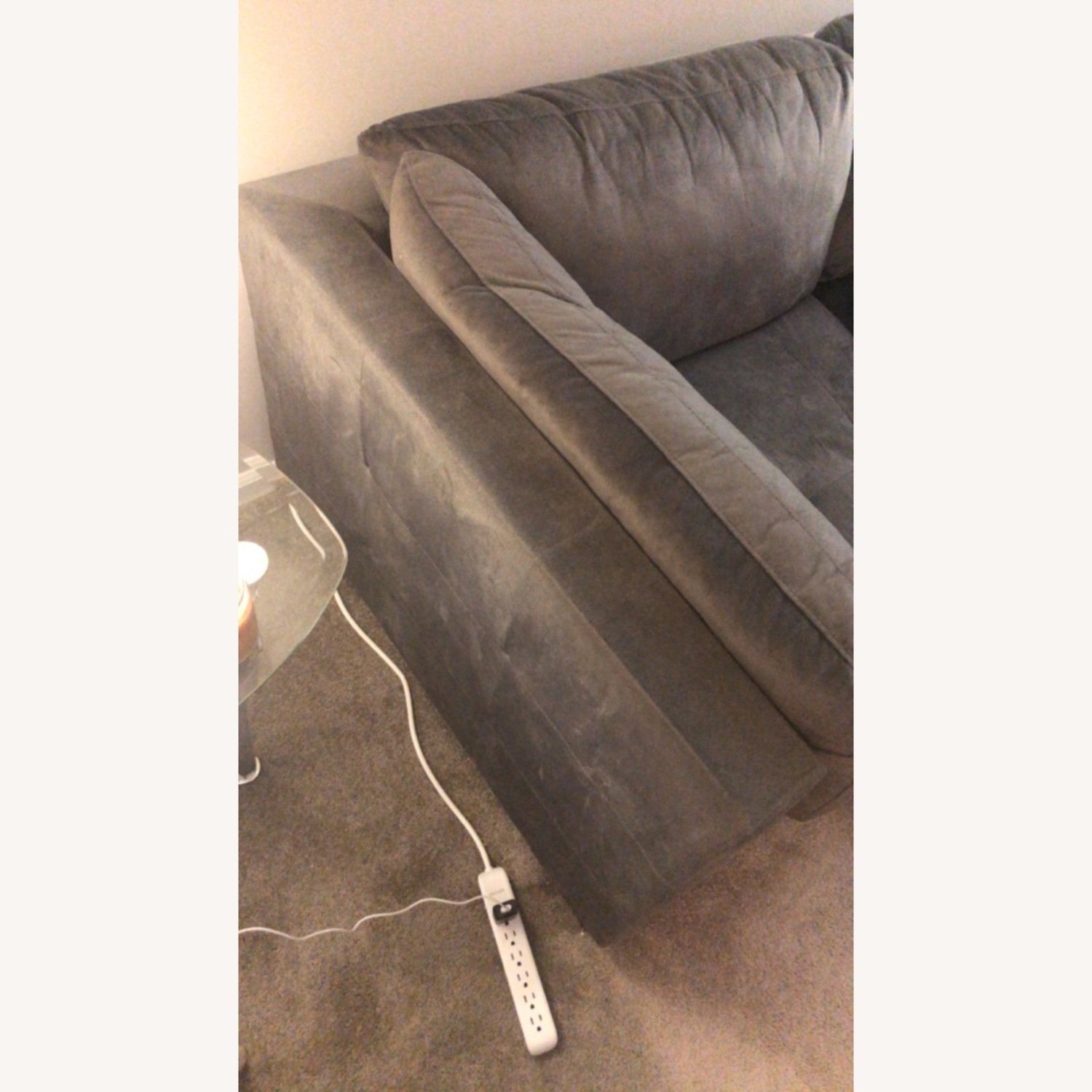 Dark Gray Loveseat - image-3