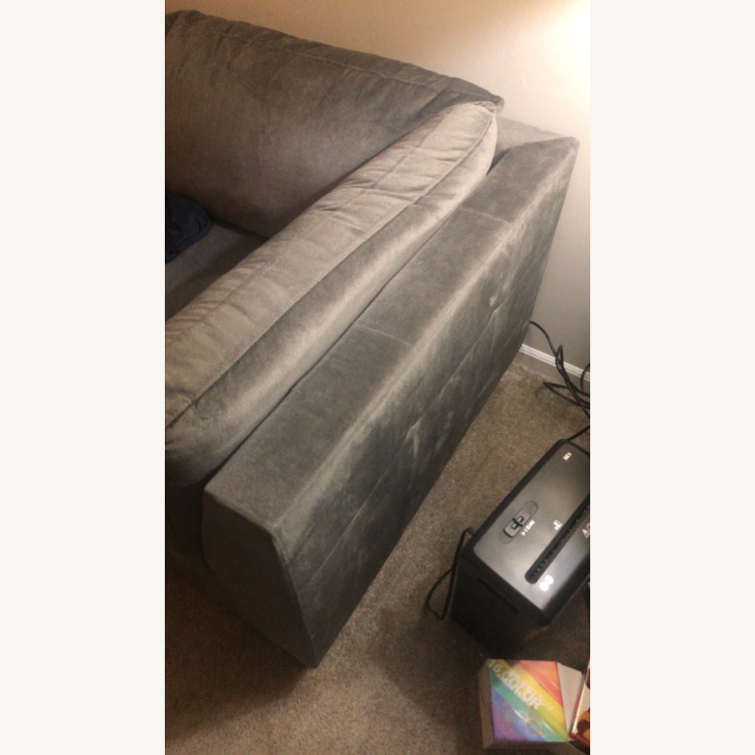 Dark Gray Loveseat - image-2