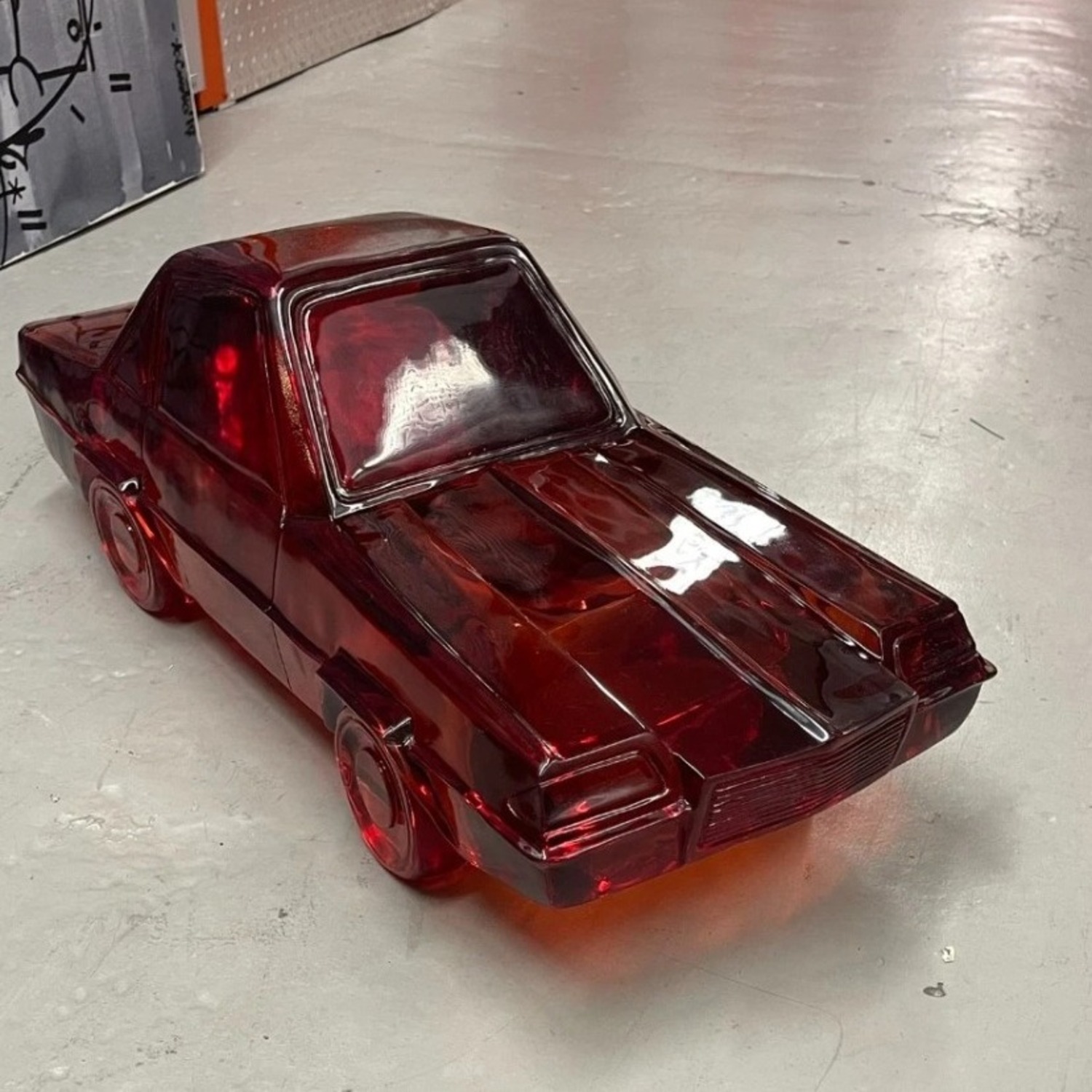 Jonathan Adler Giant Acrylic Red Car Decor - image-3