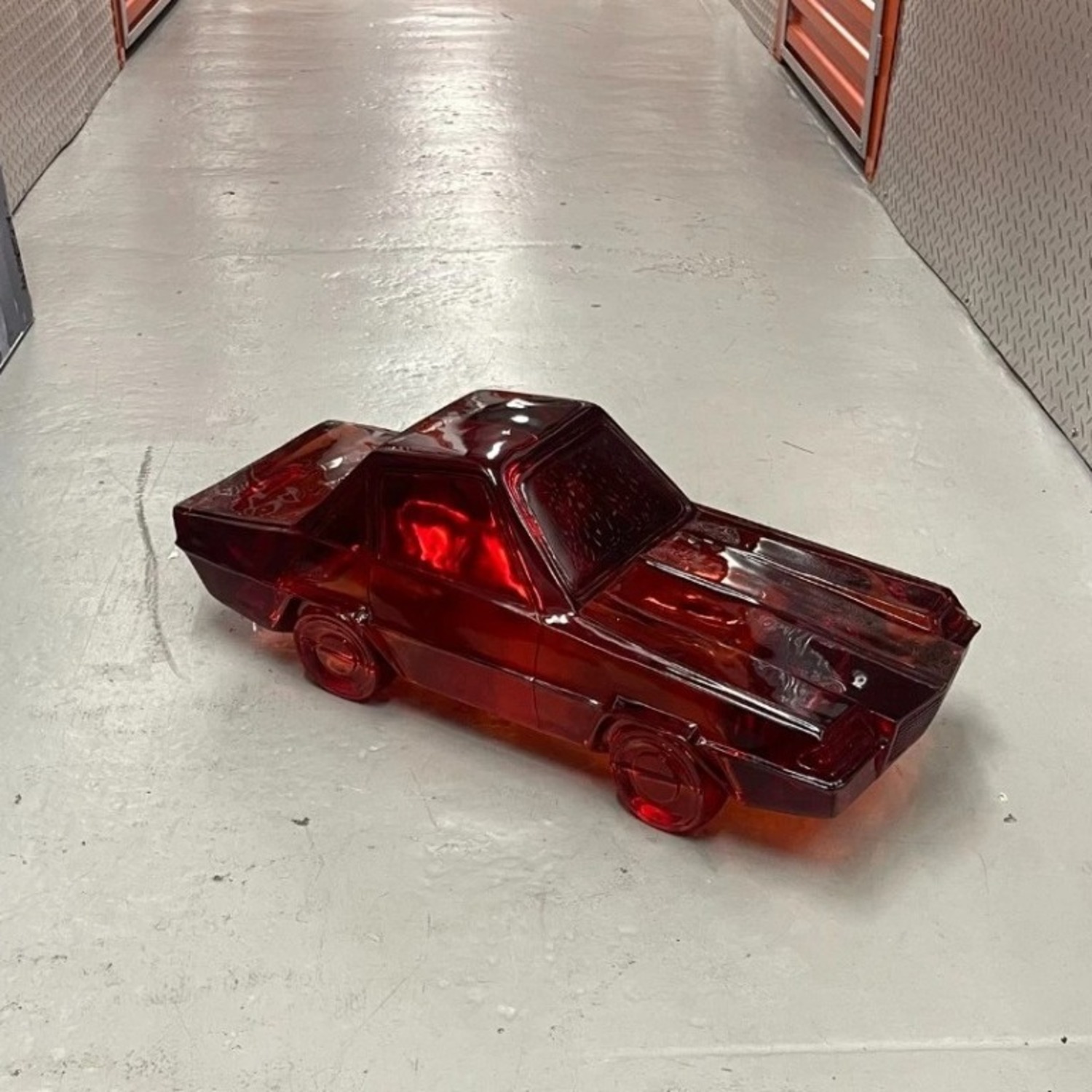 Jonathan Adler Giant Acrylic Red Car Decor - image-4