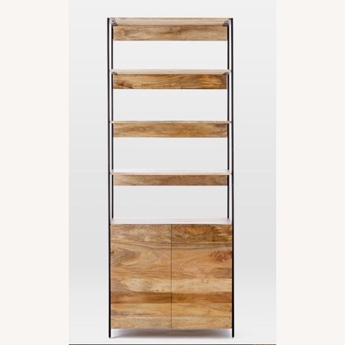 Used West Elm Industrial Bookshelf with Storage Cabinet for sale on AptDeco