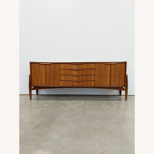 Used Vintage Mid Century Modern Zebrano Credenza for sale on AptDeco