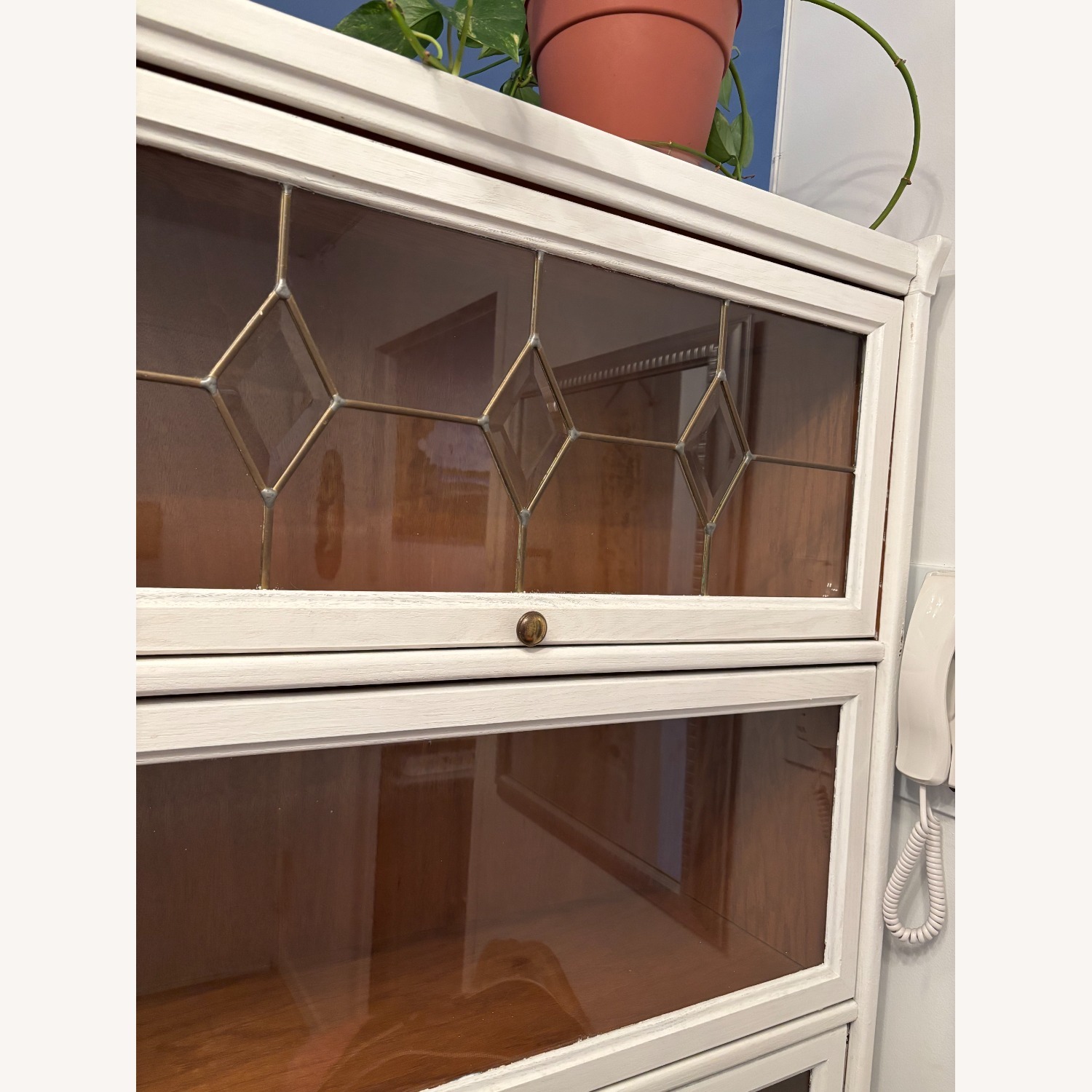 Oak Bookcase with Glass Doors - image-6