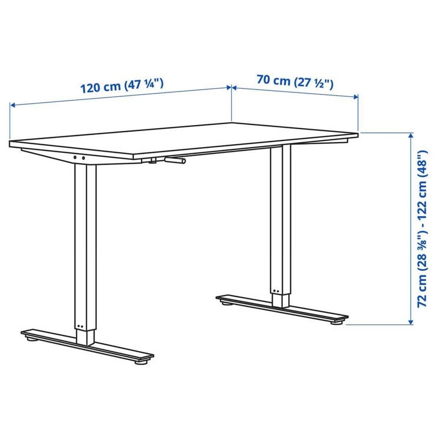 Trotten Stand/Sit Desk - image-5