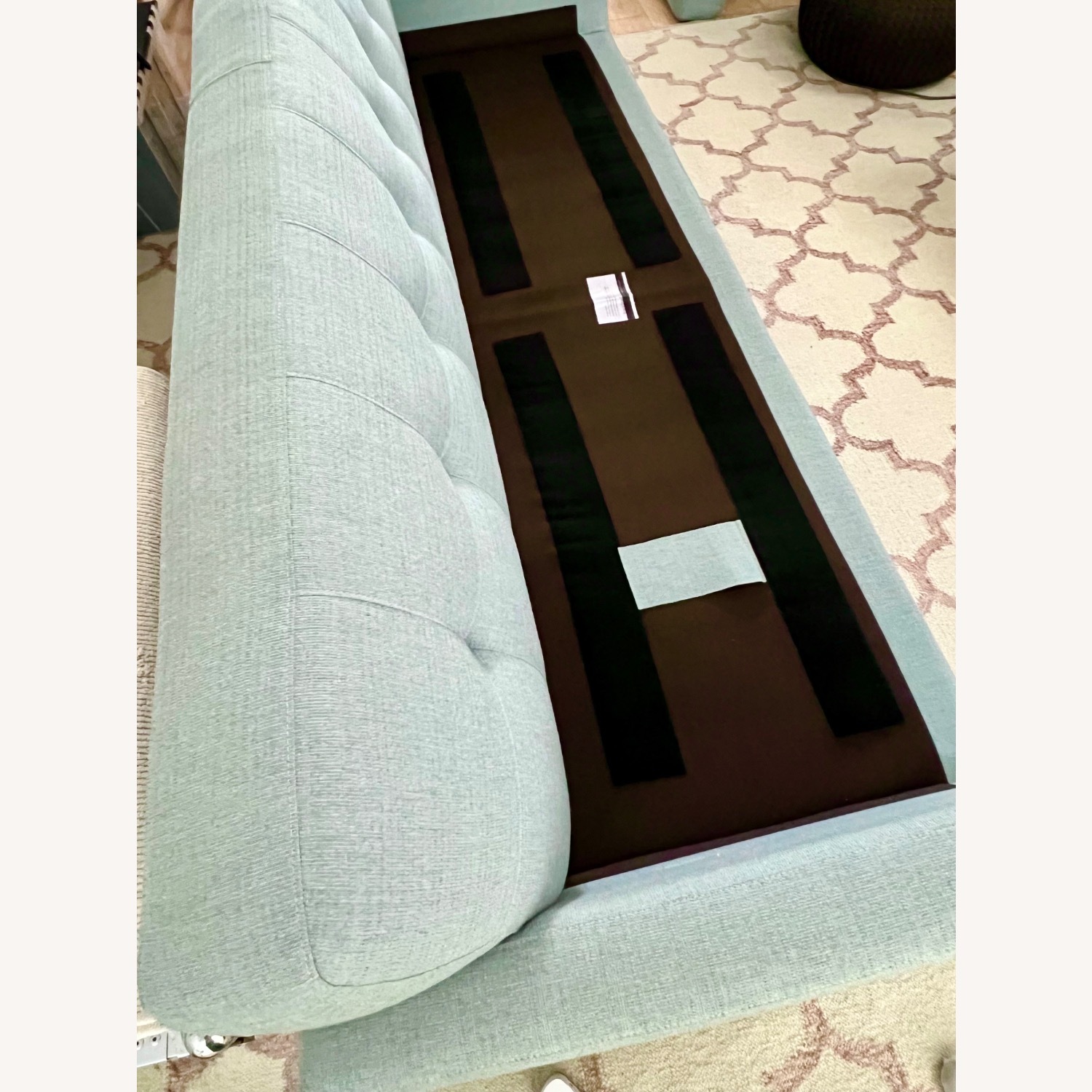 Room &  Board 86” Anson Sofa in Dilcrest Spa Blue - image-8