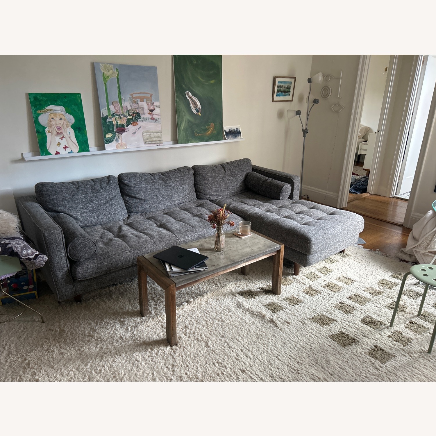 Article Sven Dark Gray Sectional Couch  - image-1