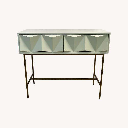 Used West Elm Sculpted Geo Console Table for sale on AptDeco