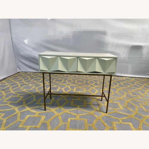 Used West Elm Sculpted Geo Console Table for sale on AptDeco