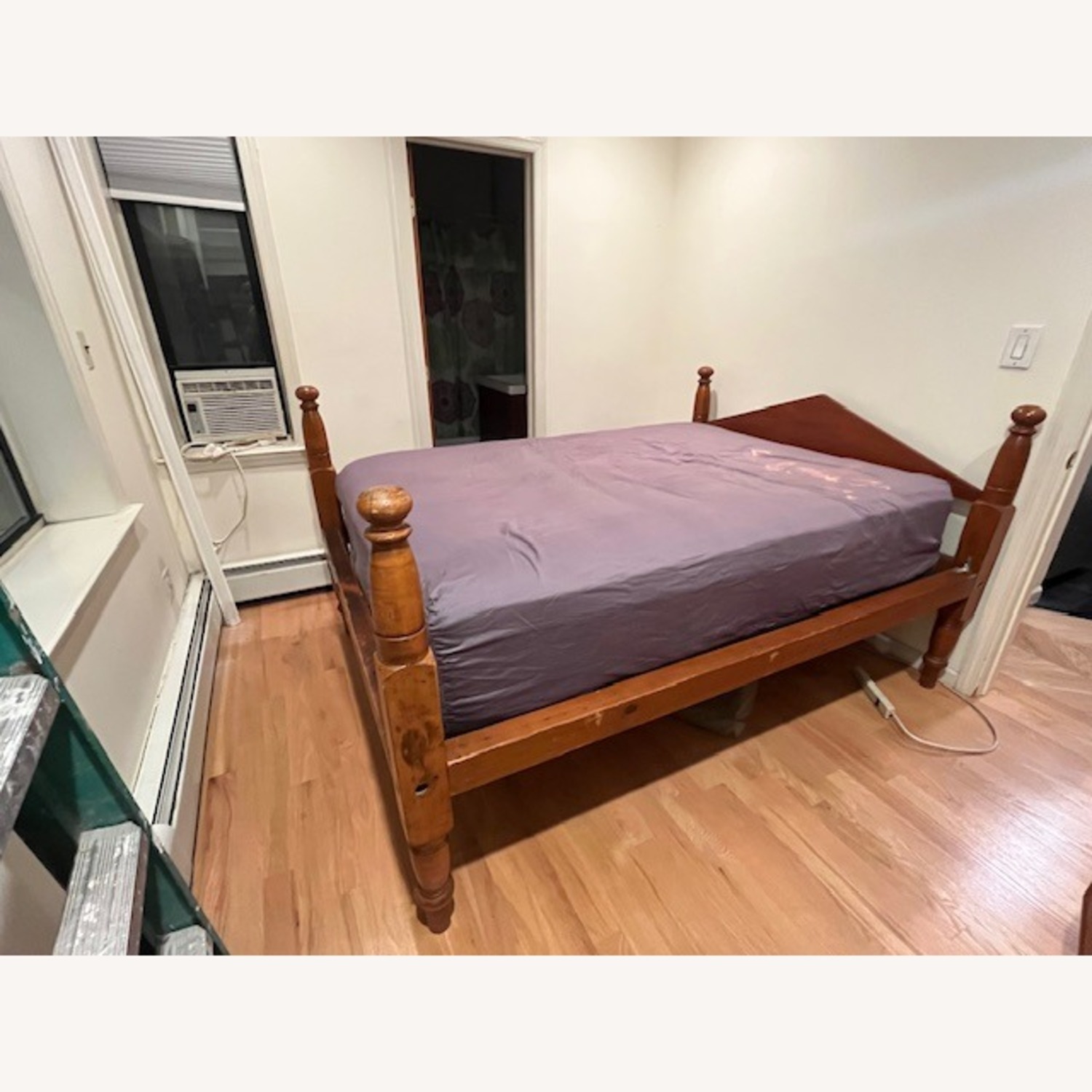 Vintage Wooden Bed - image-1