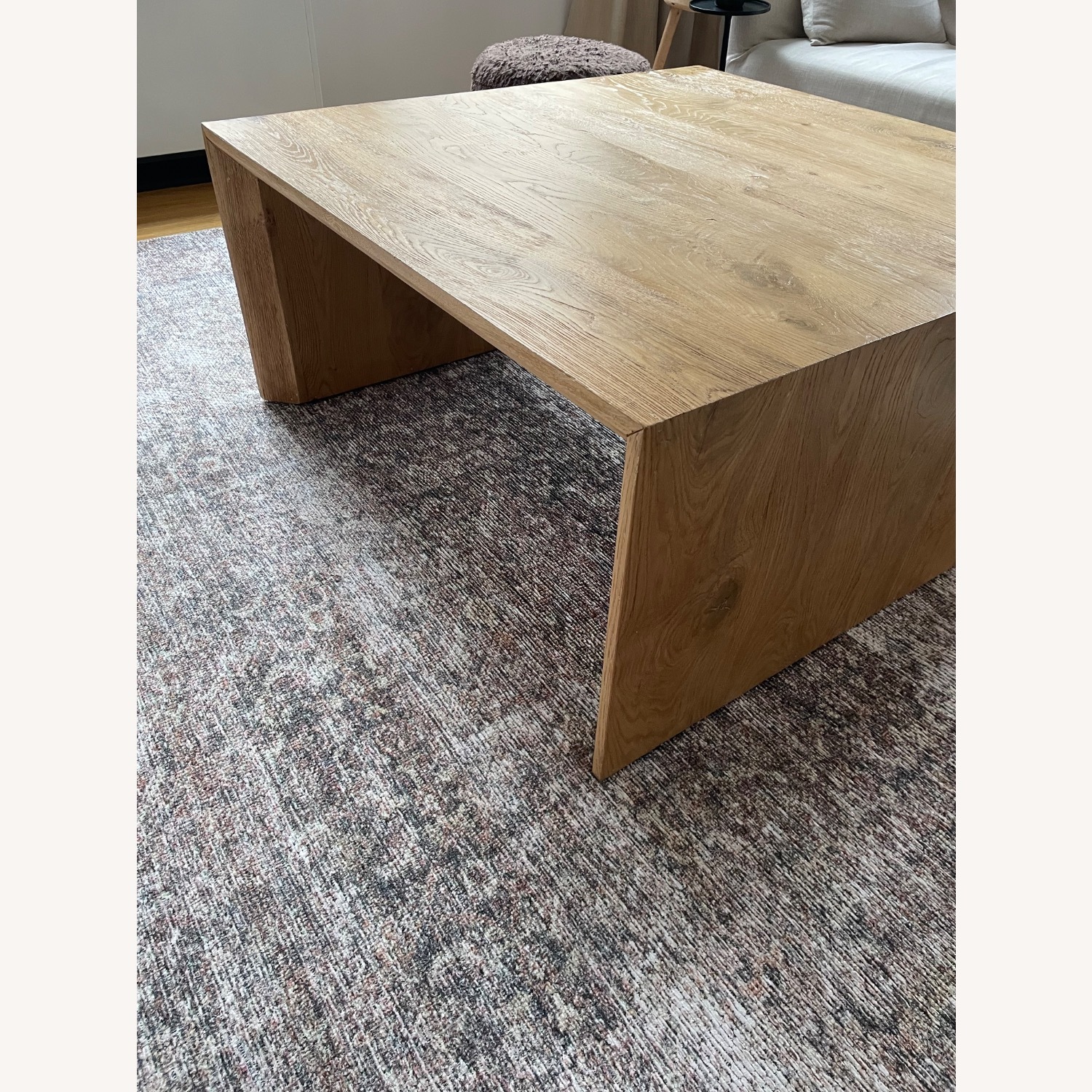 Crate & Barrel Baja Natural Wood Coffee Table - image-3