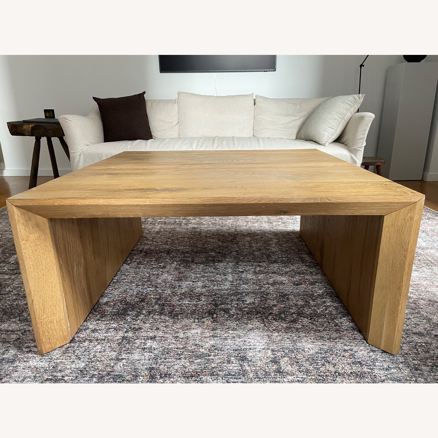 Crate & Barrel Baja Natural Wood Coffee Table - image-1