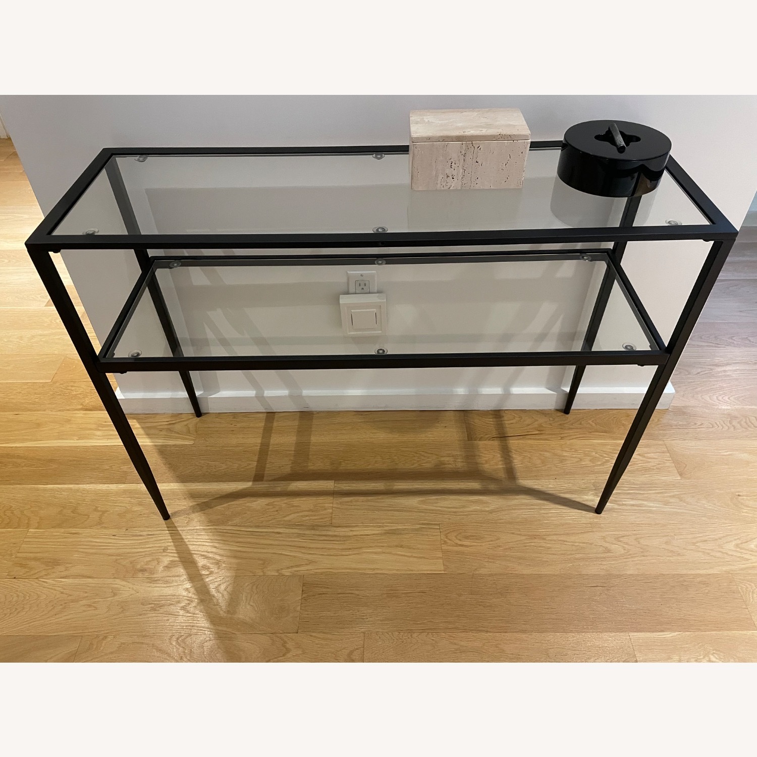 World Market Metal and Glass Console Table - image-1