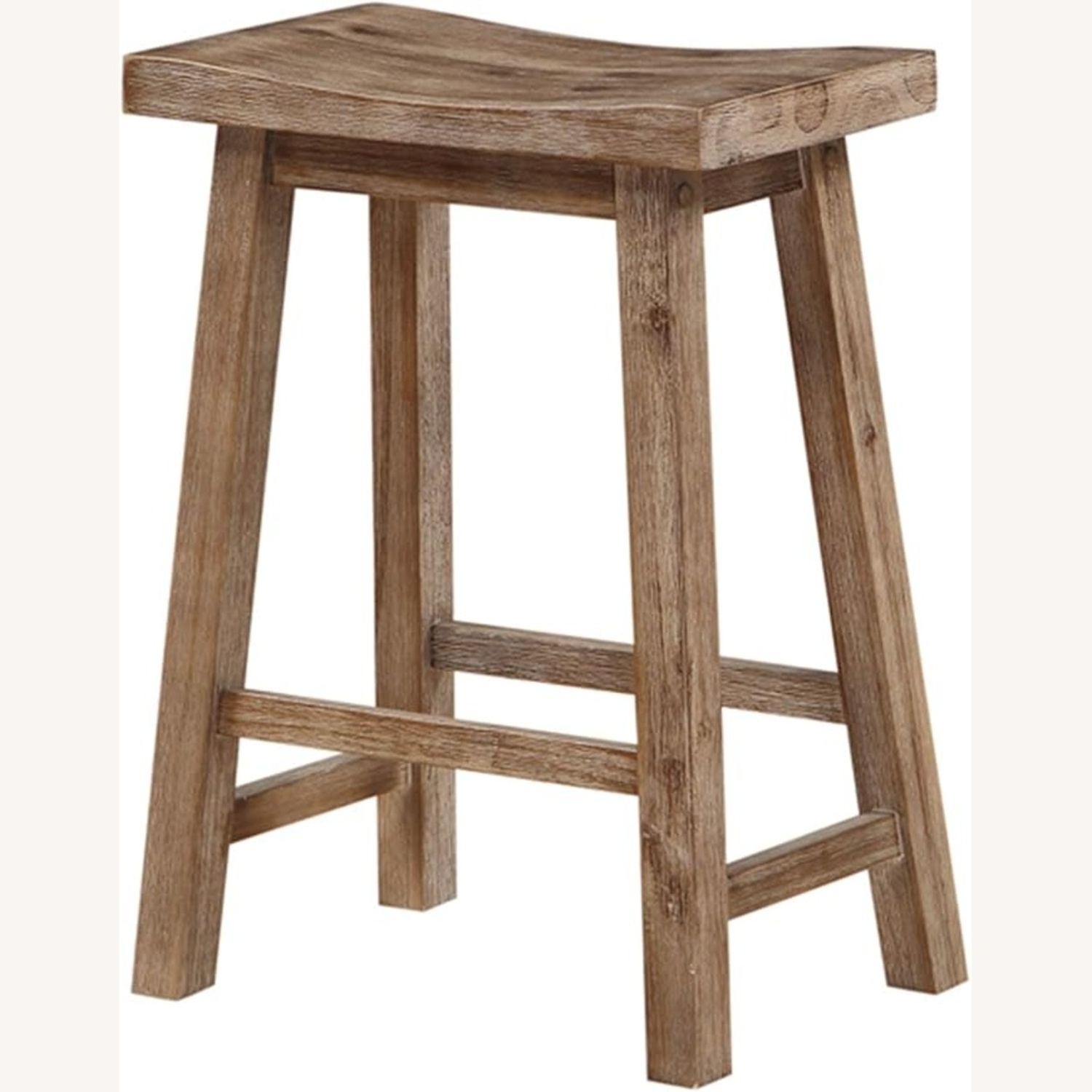 Set of 2 Solid Wood Counter Height Bar Stools  - image-6