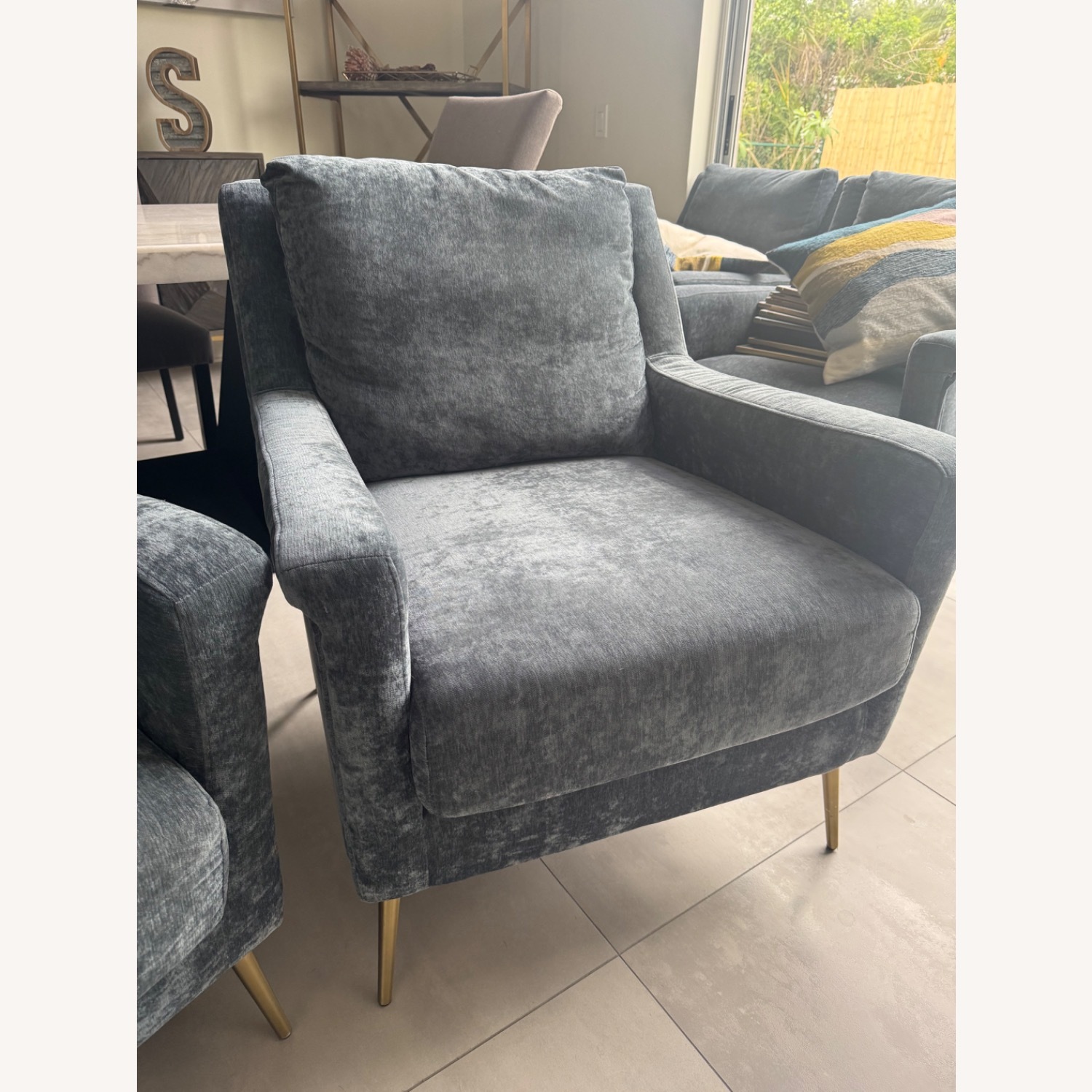 Cambridge Velvet Accent Chair - image-2