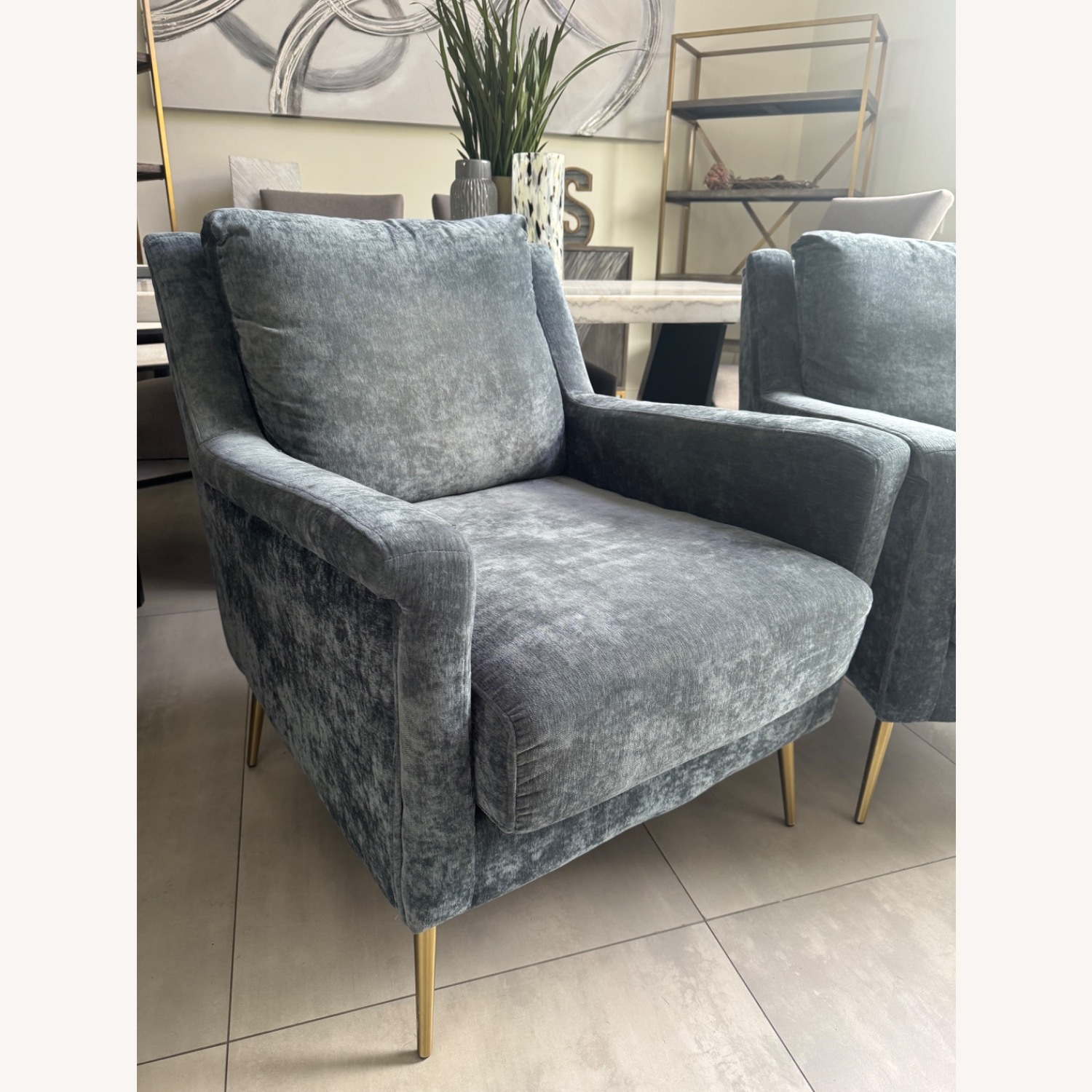 Cambridge Velvet Accent Chair - image-3