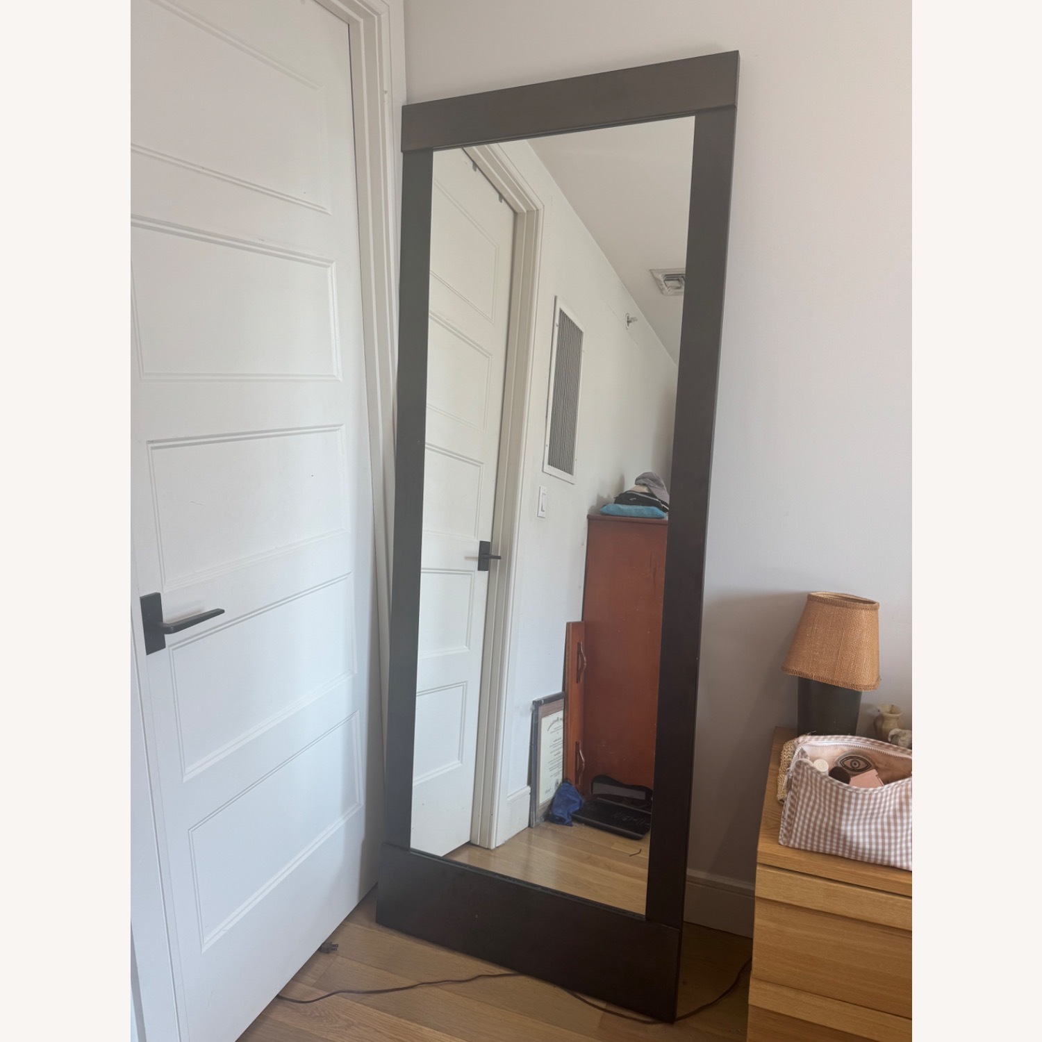Crate & Barrel Colby Bronze Floor Mirror - image-2