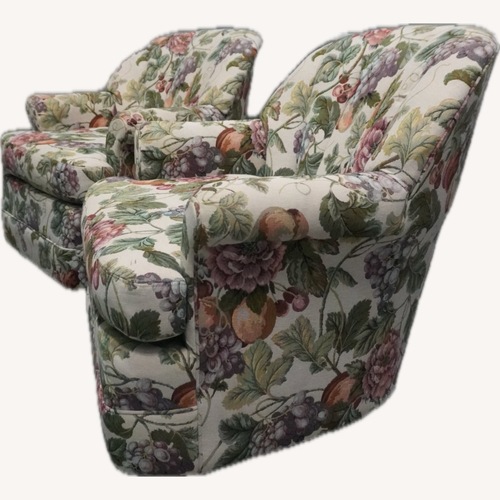 Used Custom Upholstered Swivel Chair for sale on AptDeco
