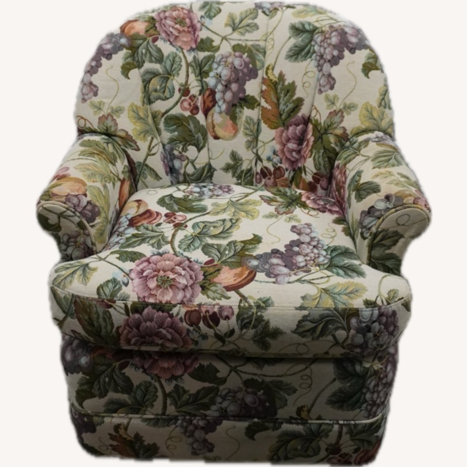Custom Upholstered Swivel Chair - image-0