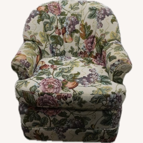 Used Custom Upholstered Swivel Chair for sale on AptDeco
